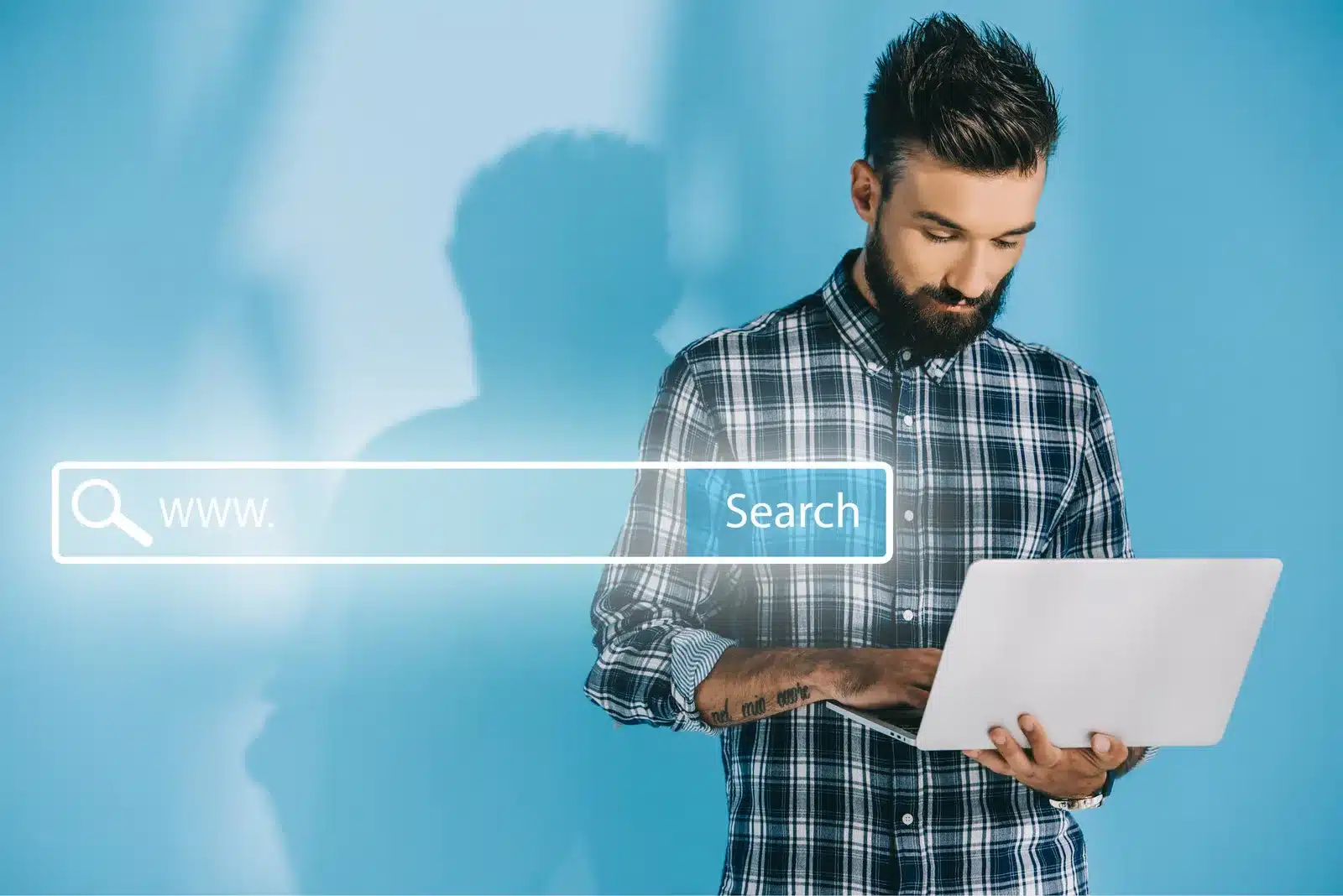 Customer discovering a business through Google, AI search